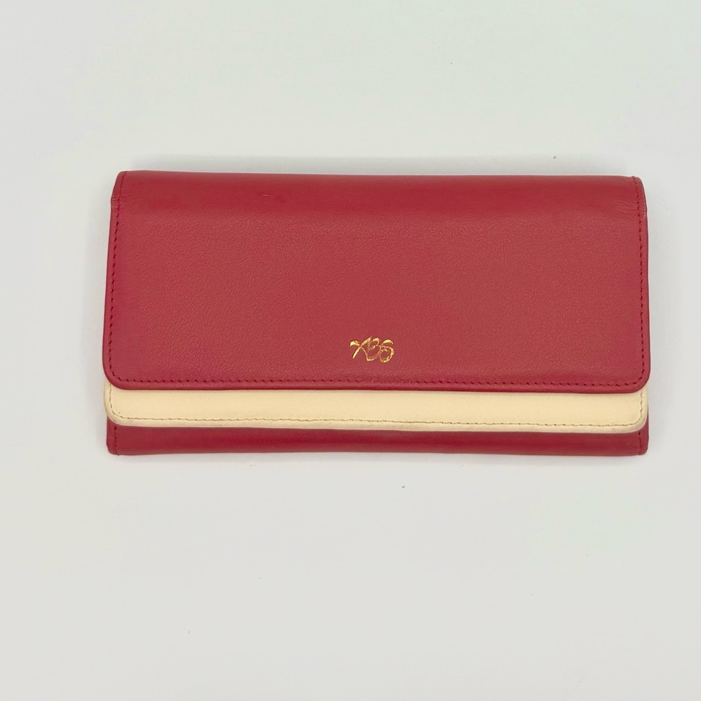 Red and Cream Women's Wallet